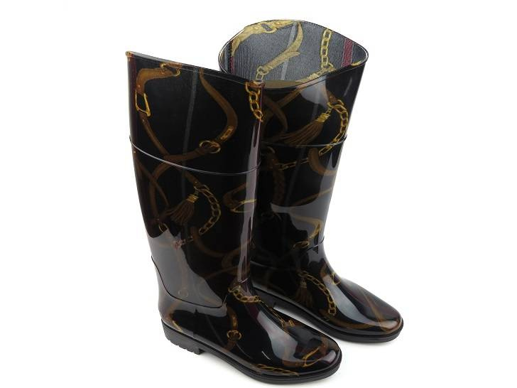 AMERICAN CLUB KAL 18/22 dámské vysoké holínky, černé