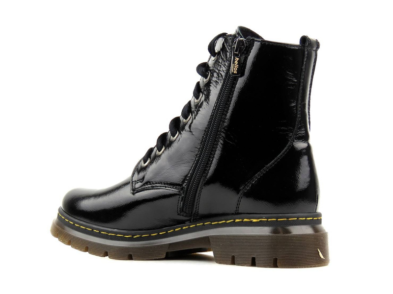 Kožené kozačky, dámské kozačky - HELIOS Komfort 528, černá 3