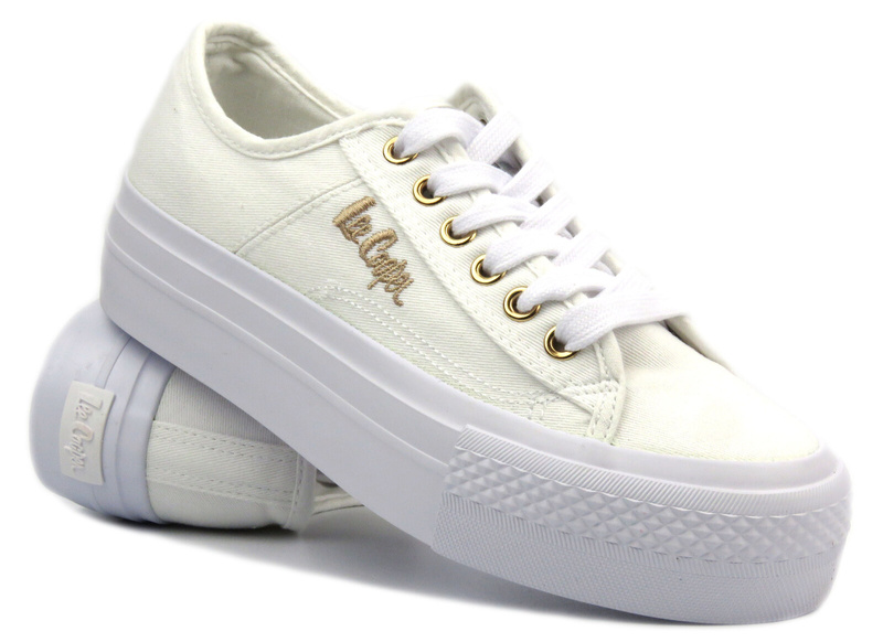 Dámské tenisky na platformě – Lee Cooper LCW-24-31-2725, bílé