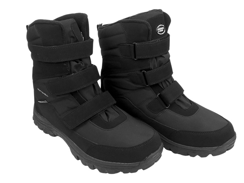 Pánské sněhule, trappery - AMERICAN CLUB Softshell SN 49/24, černé