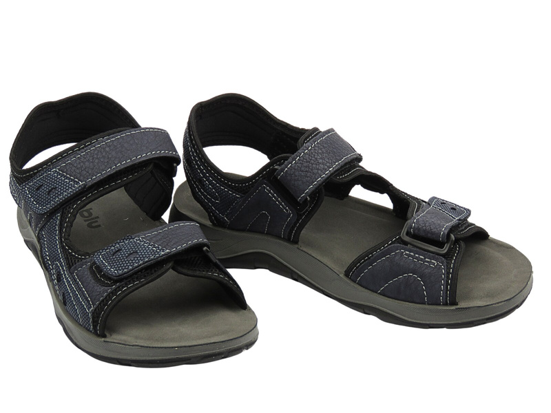 Pohodlné pánské klasické sandály tmavě modré INBLU TO-01