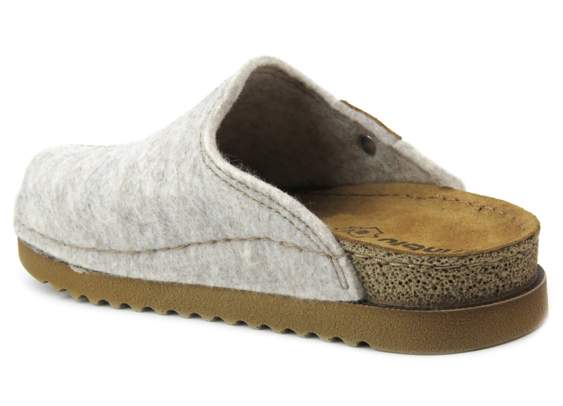 Dámské plstěné pantofle se silnou podrážkou - Inblu DJ-10, béžové