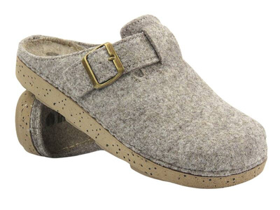 Pánské plstěné pantofle s koženou vsadkou - INBLU VE-02, tmavě modrá