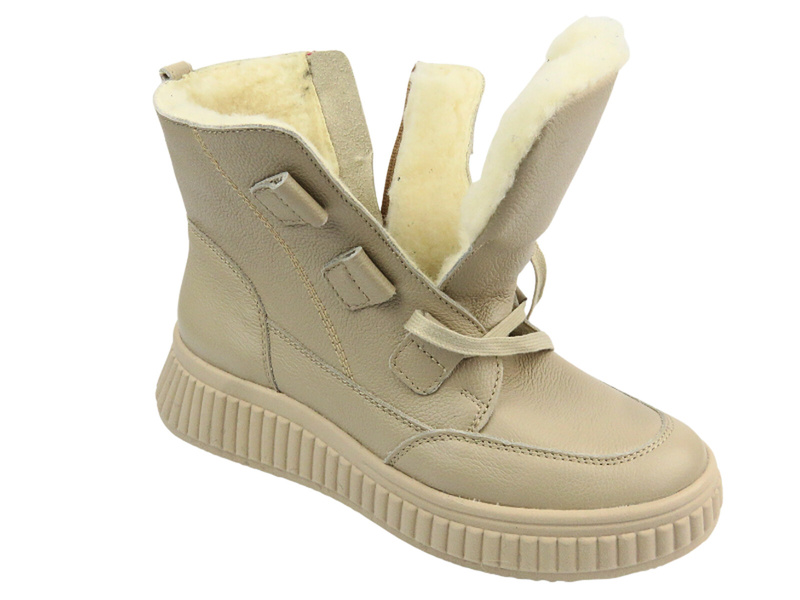 Dámské kozačky - HELIOS Komfort 577W, cappuccino