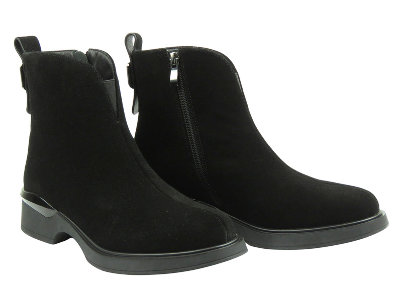 Zateplené dámské kotníkové boty - Cambell 25-98307 černé