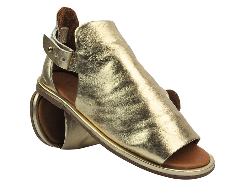 Dámské kožené sandály se svrškem - VENEZIA 35422300, černé