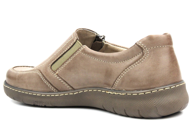 Dámské kožené boty - Waldi 0820, béžová