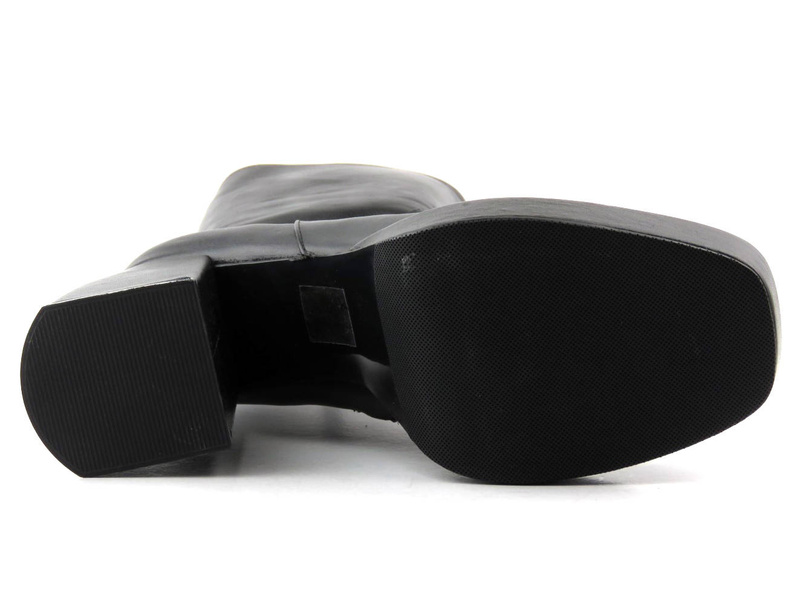 Vysoké dámské kotníkové boty na platformě - VENEZIA 160W2203, černé