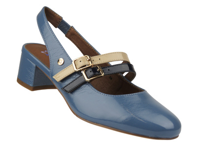 Elegantní dámské lodičky Maciejka K7475-06 v modré barvě