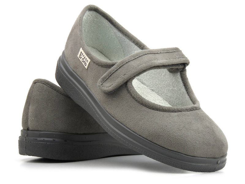 Uzavřené dámské preventivní a zdravotní pantofle - Befado dr Orto 462D001, šedé