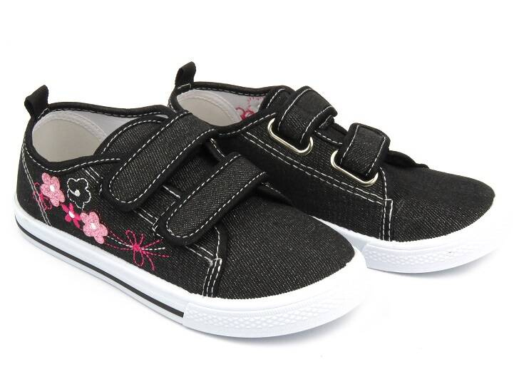 Tenisky, Tenisky na suchý zip - AMERICAN CLUB TEN 118/24, černé