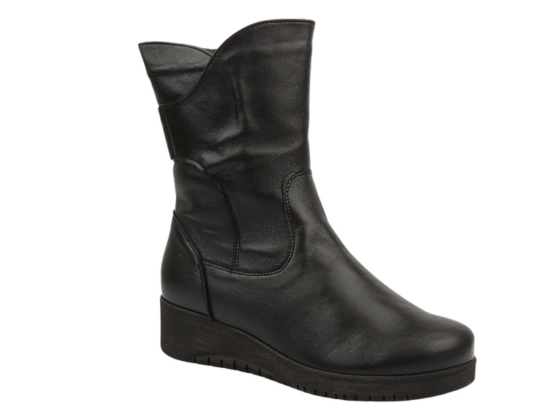 Pohodlné dámské boty z měkké kůže - Galant 761, hnědé