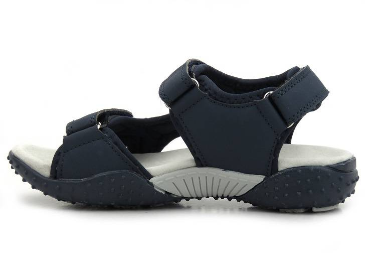 Dětské sandály s koženou stélkou - AMERICAN CLUB HL 05/21, tmavě modrá