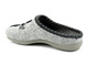 Lehké, plstěné dámské pantofle s koťátkem - MANITU 320032-91, šedé