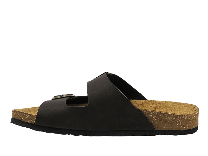 Pánské pantofle s přezkami tmavě hnědé INBLU NU-12