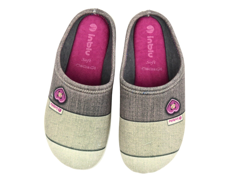 Pohodlné dámské pantofle Inblu EC-41, béžové