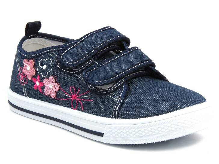 Tenisky, Tenisky na suchý zip - AMERICAN CLUB TEN 118/24, tmavě modrá