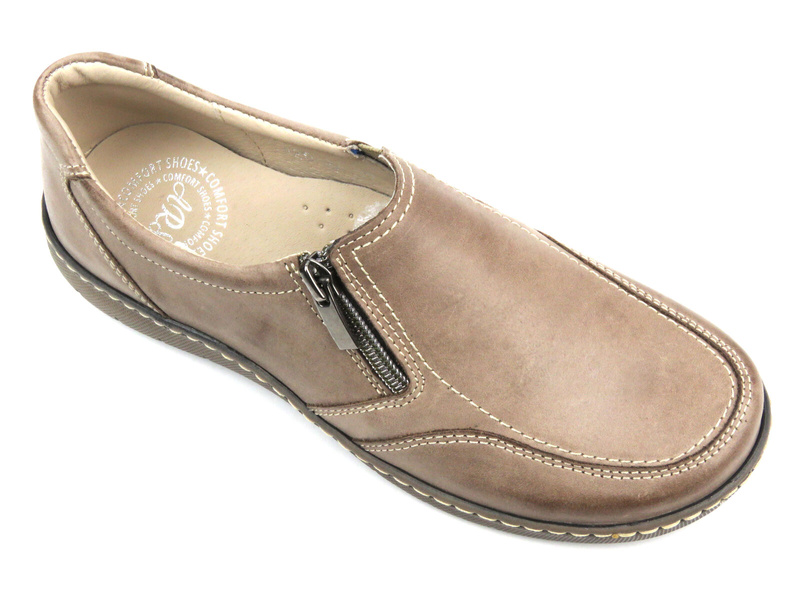 Dámské kožené boty - Waldi 0820, béžová