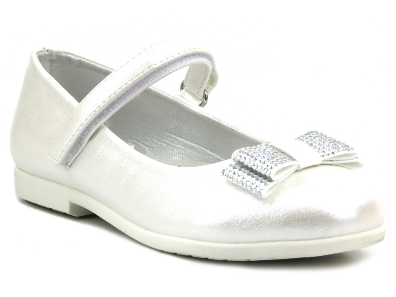 Elegantní boty, komunální lodičky na vysokém podpatku - Wojtyłko 22018, bílé