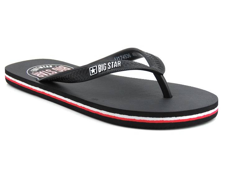 Pánské sportovní žabky - BIG STAR JJ174536, černé