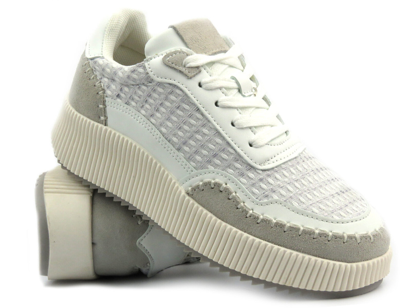 Dámská sportovní obuv na platformě - BRIVIDO SHOES TW0815-09, šedá