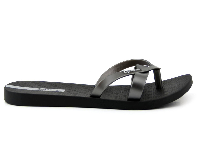 Vodotěsné dámské žabky IPANEMA 81805, černo-stříbrné