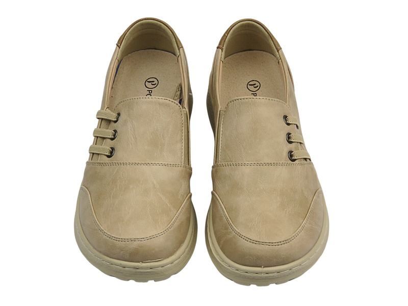 Nazouvací dámské polobotky Potocki 25-90338, béžové