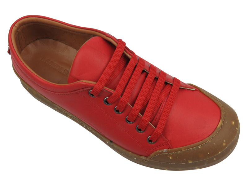 Kožené dámské polobotky Sokolski BK 111, červené