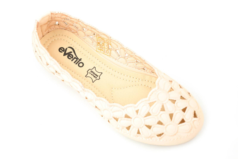 Prolamované dětské baleríny - Evento 22DZ02-4871, růžové