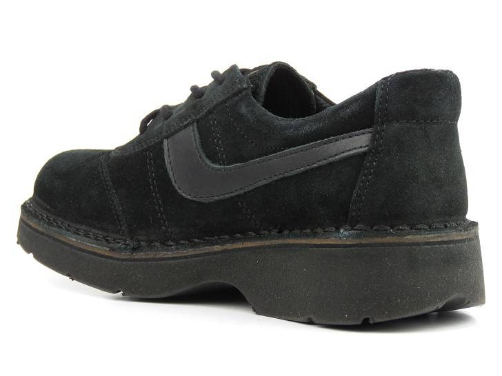 Pánská obuv pro mládež z přírodní kůže - HELIOS 607, černá