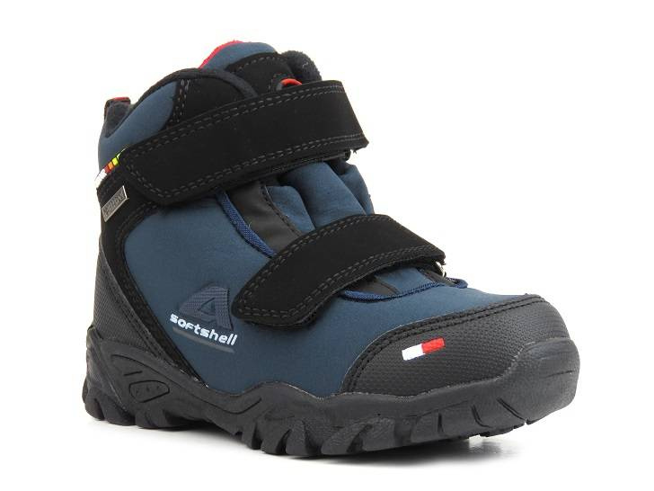 Dětské sněhule s Waterproof systémem - AMERICAN CLUB Soft Shell WT70/22N, tmavě modrá