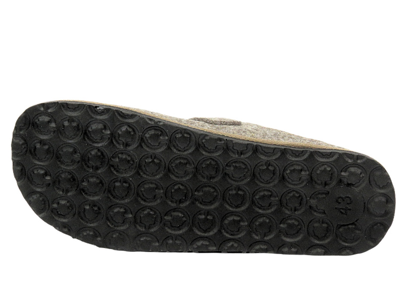 Pánské pantofle s koženou stélkou - INBLU 155M023, hnědé