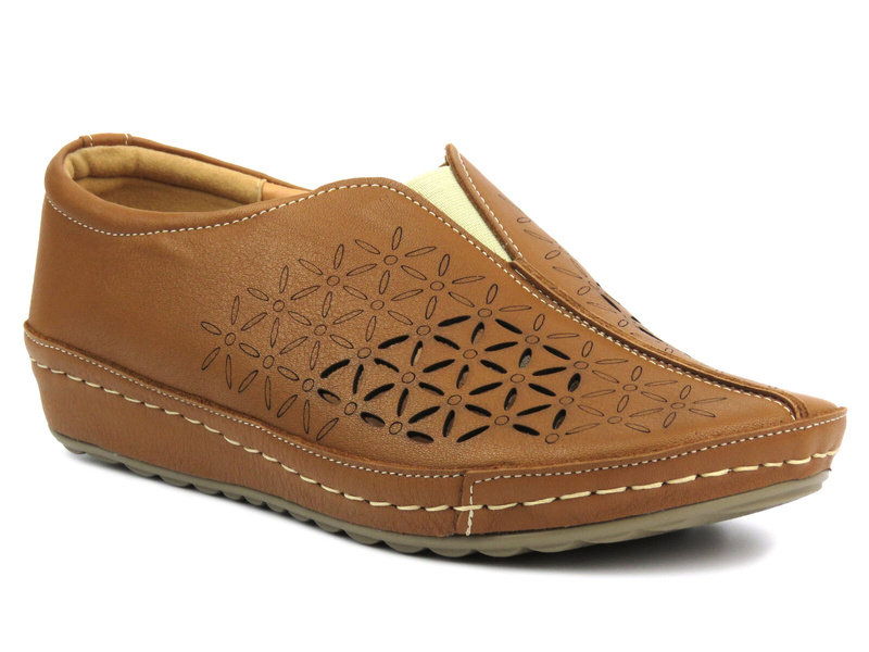 Pohodlná dámská polobotka - Kampa 123/7, hnědá