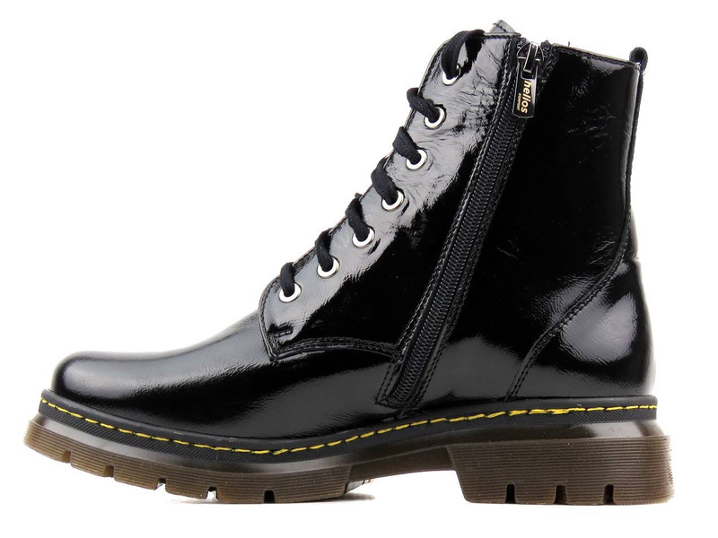 Kožené kozačky, dámské kozačky - HELIOS Komfort 528, černá 3