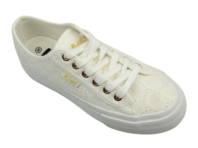 Dámské tenisky na platformě - Lee Cooper 25-31-3438L, bílé