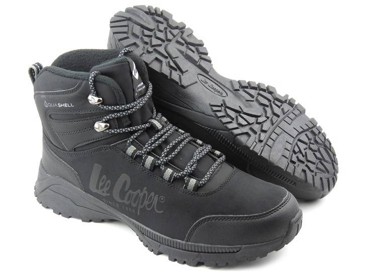 Pánské trekingové kalhoty s Aqua Shell - LEE COOPER 22-01-1404M, tmavě šedá