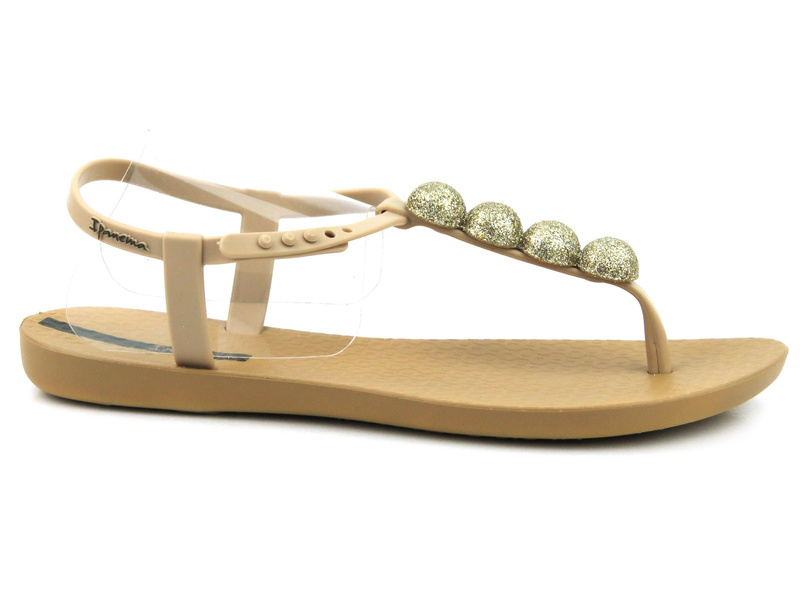Elegantní dámské sandály s lesklými kuličkami - Ipanema 26751, béžová