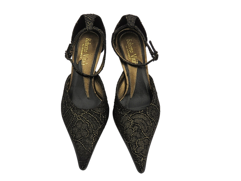 Czółenka na podpatku hnědé Roberto Vitali 437A3