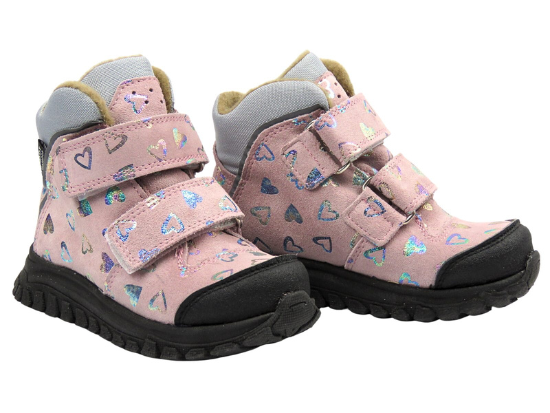 Dívčí kotníkové boty JAMET 2225, světle růžové