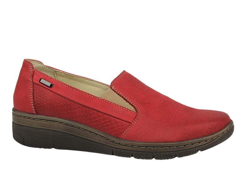 Dámské kožené boty s výřezy - HELIOS Komfort 364, béžová