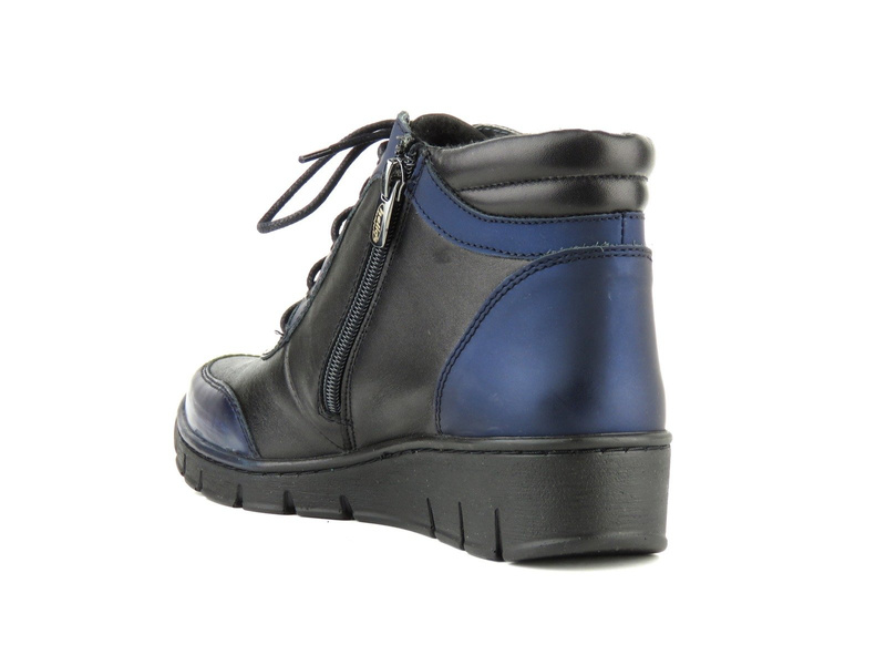 Dámské sportovní boty HELIOS Komfort 531 černé s tmavě modrou