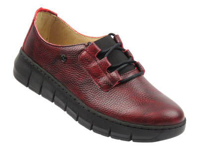 Wygodne damskie skórzane półbuty – HELIOS Komfort 434-2, zielone