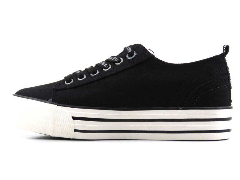 Dámské tenisky na platformě - BIG STAR KK274013, černé