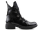 Bohatě zdobené lakované kotníkové boty - VENEZIA 018419095, černé