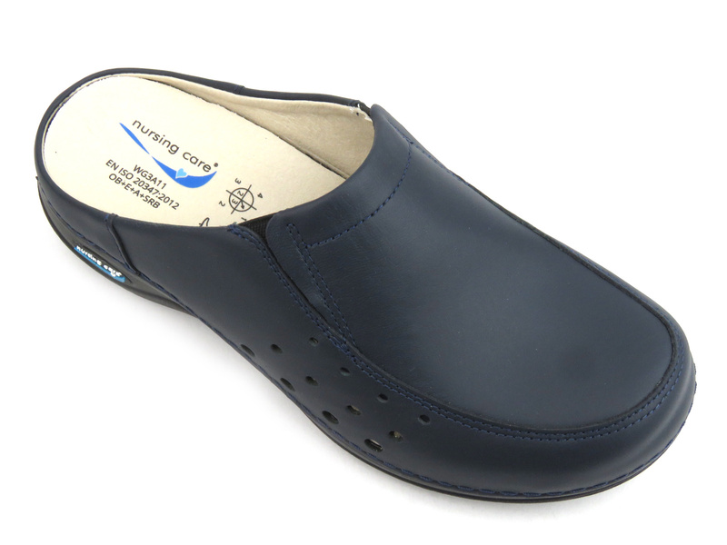 Dámské zdravotní, hygienické žabky - OŠETŘOVATELSKÁ PÉČE BERLIN-WG4A03, tmavě modrá