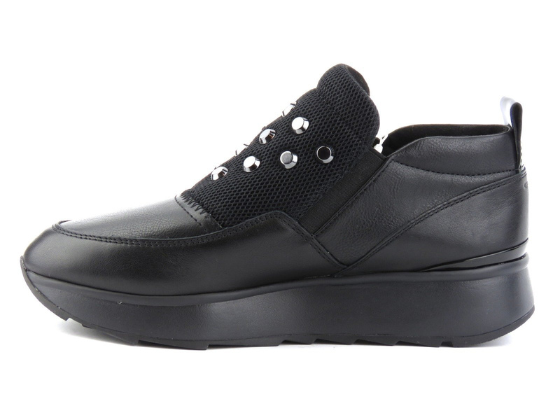 Dámské tenisky se stříbrnými ozdobami - Geox D745TA, černé