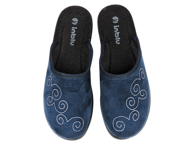 Pohodlné dámské pantofle INBLU CA-5B, tmavě modré