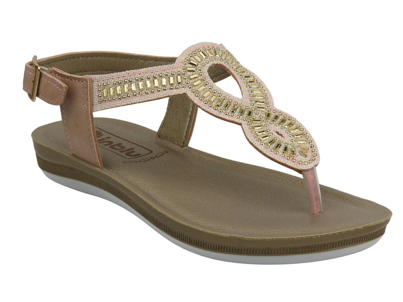 Dámské zdravotní žabky s korkovou stélkou - Inblu VR7B, bílá