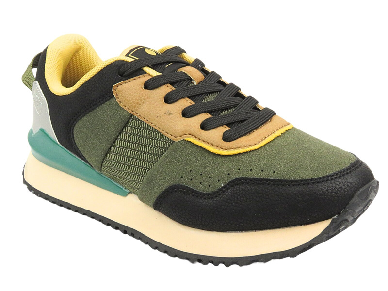 Zelené pánské sportovní boty na šněrování Inblu IU-15