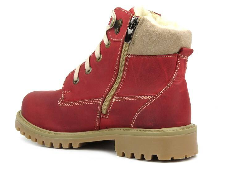 Dámské kozačky - HELIOS Komfort 555, červené